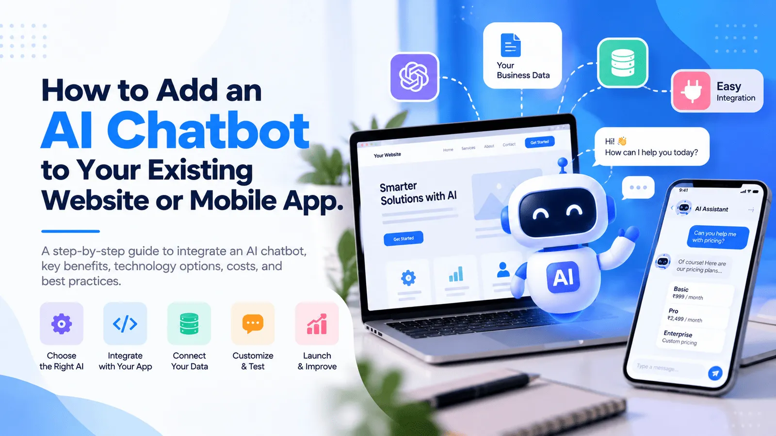 How to Add an AI Chatbot to Your Existing Website or Mobile App