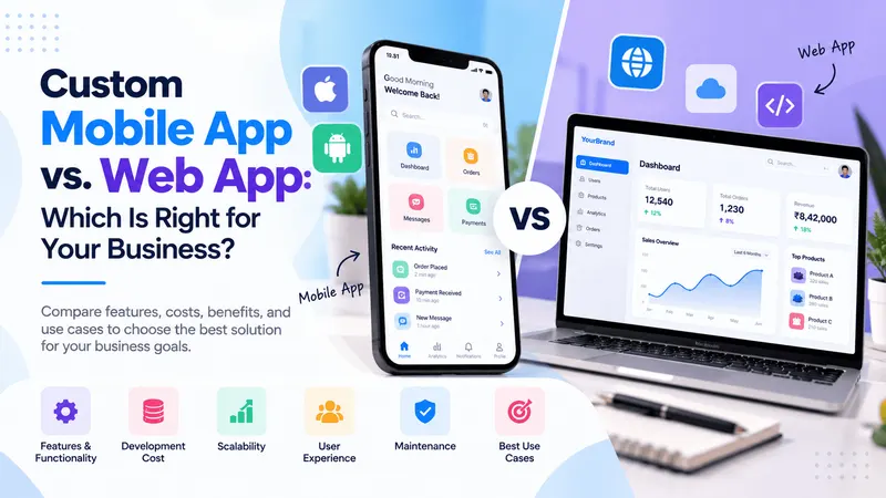 Custom Mobile App vs. Web App: Which Is Right for Your Business?