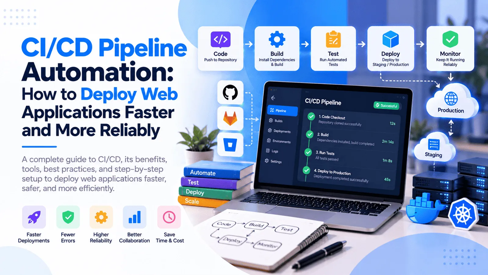 CI/CD Pipeline Automation: How to Deploy Web Applications Faster and More Reliably