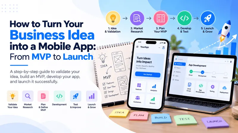 How to Turn Your Business Idea into a Mobile App: From MVP to Launch